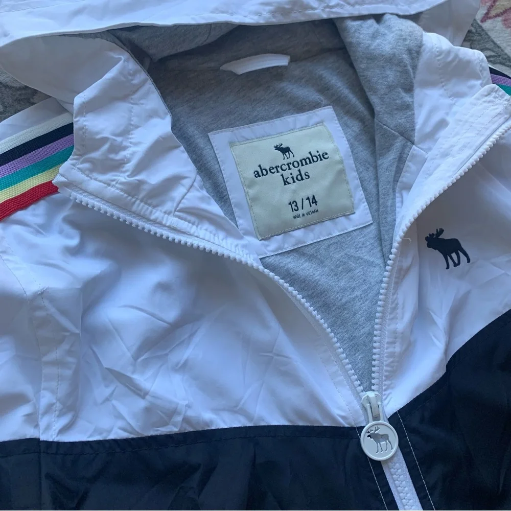Abercrombie Kids Lightweight Jacket‎ with Colorful Stripes Size 13/14